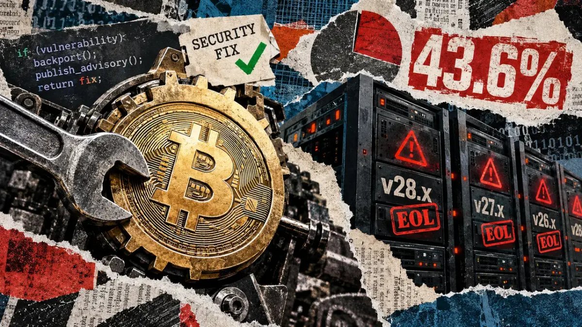 Bitcoin Core speeds up security fixes as 44% of surveyed nodes run unsupported versions