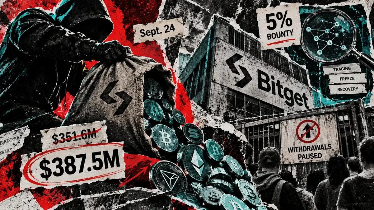 Bitget’s hack just got $36 million bigger, and now there’s a bounty on the stolen crypto