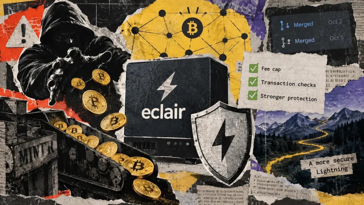 Eclair merges fixes for Lightning flaws that could burn Bitcoin in fees