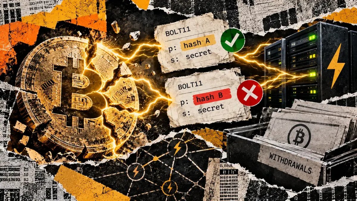 Lightning tightens invoice rules after reported attack made Bitcoin withdrawals look unpaid