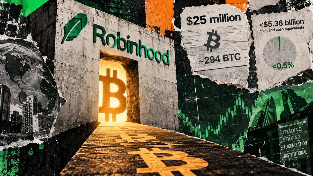 Robinhood adds $25 million of Bitcoin to its own balance sheet
