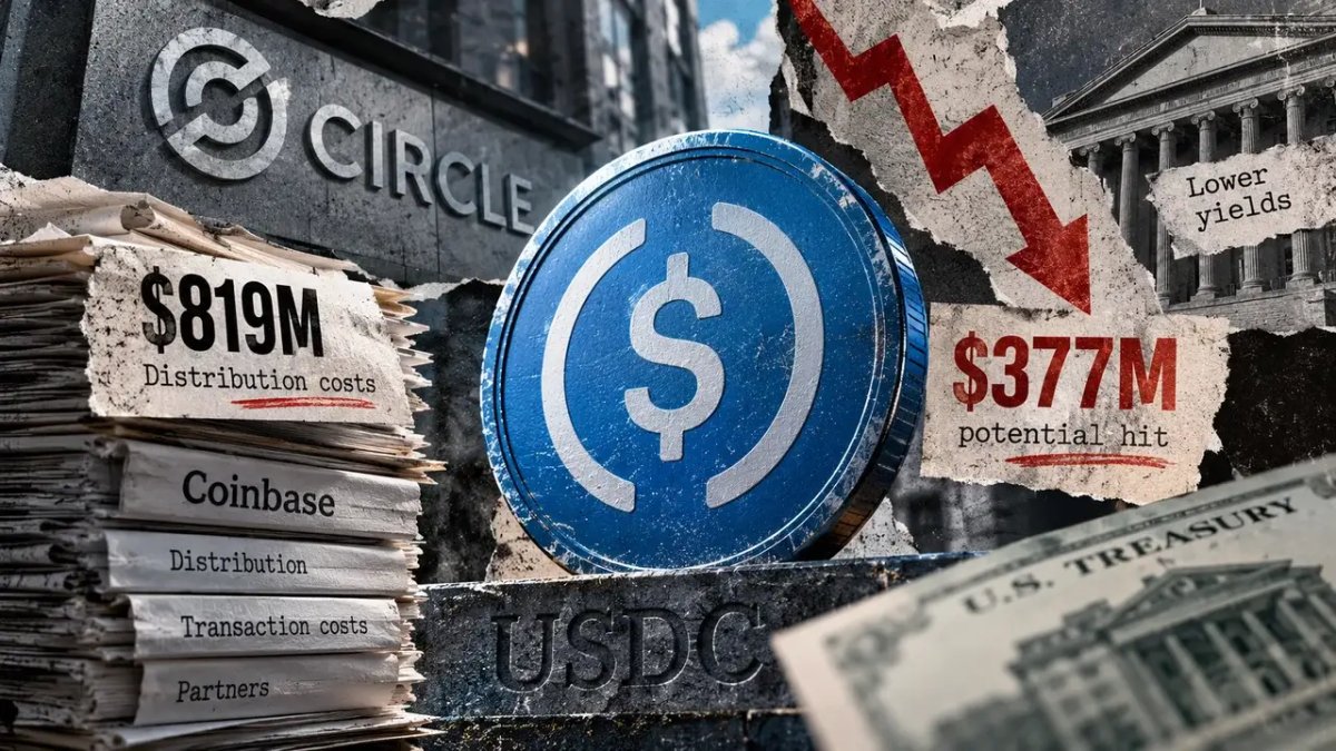 USDC processed $36 trillion in H1 transactions, but Circle kept just 7 cents of every revenue dollar